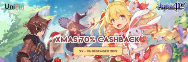 XMAS EVENT BAGI BAGI CASHBACK 70%!